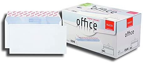 ELCO Office Umschlag DIN lang 80 g/m² FSC-zertifiziert mit Haftverschluss in Shop-Box 200 Stück weiß