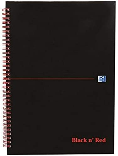 Black n Red Book Wirebound Recycled 90gsm 140 Pages A4 Ref H67023 [Pack of 5]