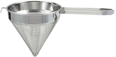 Winco China Cap Strainer, 10-Inch Diameter, Coarse Mesh, Medium, Stainless Steel