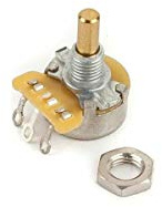 Fender 005 4457-000 1 Meg Linear Mini Solid Shaft Potentiometer