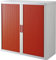 Paperflow | Rollladenschrank easyOffice® | 2 Fachböden | Höhe 1040 mm | weiß/rot