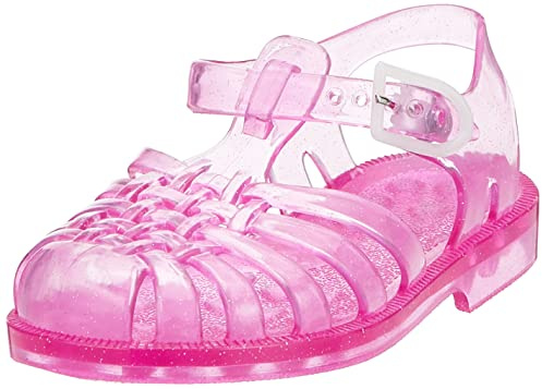 Méduse – Mädchen-Sandale aus Rosa Glitter-Kunststoff, rosa - Rose - Größe: 22