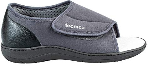 EXTRO STYLE - Scarpe Ortopediche Tecnica 4T, per Piedi Fasciati e Lunghe Guarigioni, Scarpe Antiscivolo Donna e Uomo con Tomaia in Microfibra e Pianta Larga, Plantare Estraibile, Grigio, Taglia 35