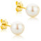 Orovi Damen Ohrringe Perlen Set Ohrstecker 9 Karat Gold Gelbgold (375) Schmuck