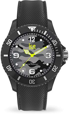 Ice-Watch - Bastogne Anthracite - Graue Herren/Unisexuhr mit Silikonarmband - 016292 (Medium)