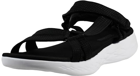 Skechers Women's On-The-go 600-Brilliancy Sport Sandal, Black/White
