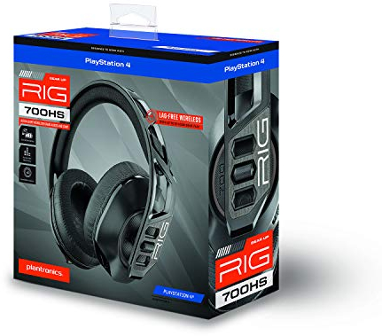Plantronics Nacon Rig 700HS, kabelloses Gaming-Headset für PS5, PS4, schwarz