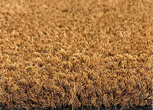 Grandismo Premium Coir Entrance Matting - Indoor/Outdoor - 1m or 2m Width - Cut To Size - Heavy Duty Tough Fibres - Hallway, Foyer, Lobby,Reception, Door Mat, Roll (2metre, 1.25m)