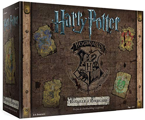 USAopoly Harry Potter Schlacht in Hogwarts | Kooperatives Deckbuilding-Spiel | ab 11 Jahren | 2-4 Spieler