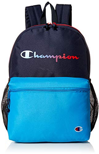 Champion Unisex Kinder Backpack Youthquake Rucksack, Marineblau/Türkis, Youth Size
