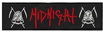 SigitasTrading Midnight Black Speed Metal Aufnäher Besticktes Patch zum Aufbügeln Applique