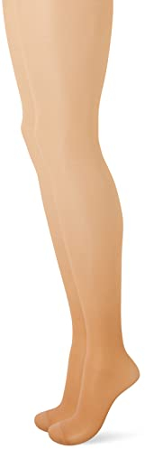 Nur Die 2er Pack Fit in Form 40 DEN starke Stützwirkung semi-blickdichte Fein-Strumpfhose seidig mattee Optik entlastet die BeineKomfortbund Damen, amber, S