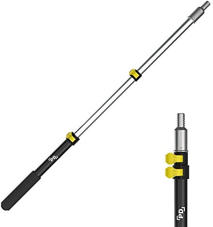Precision Defined Rallonge Téléscopique de 45 à 91 cm, Rallong de Rouleau de Peinture Polyvalente, Mécanisme EZ-Lock | Poignée en Aluminium Légère | Perche pour Raclette à Vitres, Plumeau