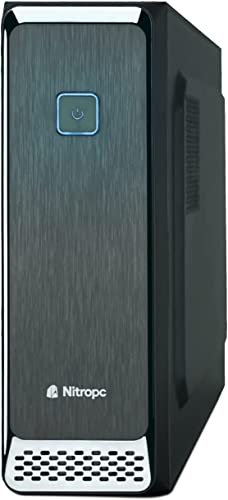 NitroPC - PC Office Silver (AMD Ryzen 5 4650G 6/12 4.2GHz, RX Vega 7, RAM 16GB, M.2 512GB + HDD 2TB, Windows 11, Wifi) Computer fisso, Computer da lavoro e ufficio