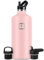 IRON °FLASK Narrow Mouth Sports Water Bottle, 3 Lids (Straw Lid), Vacuum Insulated Stainless Steel, Hot & Cold [Rose] [1890 ml]