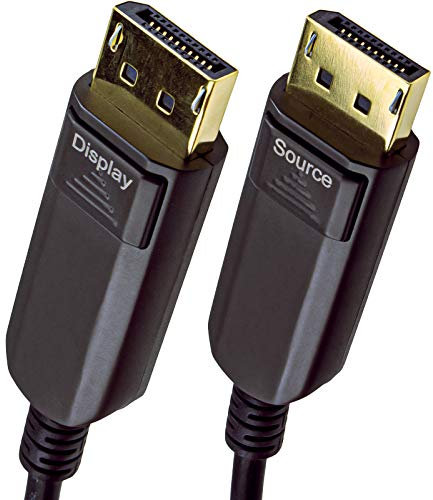 kenable Long DisplayPort v1.4 Active Optical Cable AOC HDR 32Gbps 8K 60Hz 4K 120Hz 10m [10 metres]