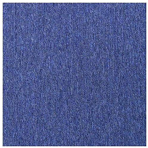 20 x Carpet Tiles 5m2 Heavy Duty Commercial Retail Office Premium Flooring Rug Floor Tile Anti-Slip Floor Covering, 50 x 50cm Each(Blue)
