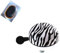 Ding Dong Fahrrad Glocke Zebra - Design Ø 80 mm Fahrradklingel inkl. Schlauchflicken