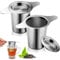Tea Infuser, Tea Strainer for Loose Tea, DEATPOYE 2 Pack Tea Filter Strainer with Lid and Double Handles 304 Stainless Steel Tea Accessories Tea Infuser for Cup Pot Teapot Pots Glasses