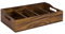 APS 11952 Range-couverts, 51 x 28 cm, hauteur 13 cm, bois d’acacia, 4 compartiments 26 x 11,5 cm chacun