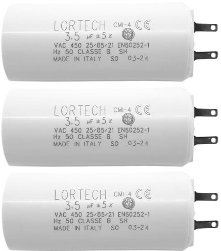 lot de 3 condensateurs 3,5 μF pour volet roulant toutes marques - couple moteur 8Nm à 10Nm - fabriqué en Italie