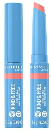 Rimmel, Kind & Free, Bálsamo labial con color, 004 Hibiscus Blaze, 4g