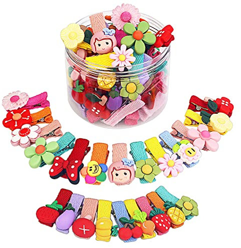 Shining Diva Fashion Bunte Haarspangen für Mädchen, Kinder, Babys, Mädchen, Kleinkinder, Frauen (14711hb), Einheitsgröße, Harz, ohne Edelstein, 26 Stück