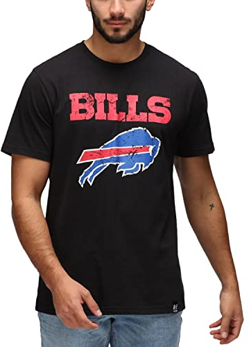 Re:Covered T-Shirt - Black -Motiv: Buffalo Bills - Logo