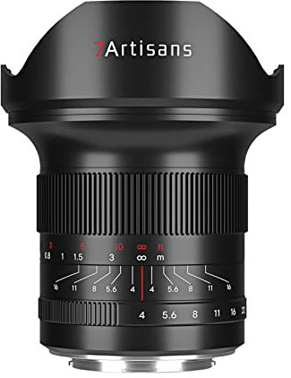 7artisans 15mm F4 Grande Apertura Full Frame 114°Obiettivo grandangolare,compatibile con Sigma FP, per Panasonic S1 S1H S5, Leica SL SL2, Nero