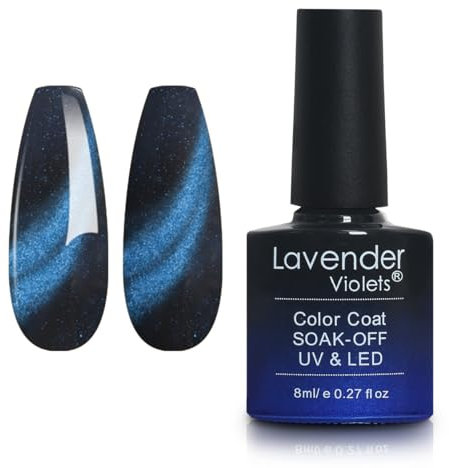 Lavender Violets 8ml Gel Nail Polish UV LED Soak Off Nail Lamp Curing Manicure Pedicure Classical Coloured Bottle Cat Eye Effect D357