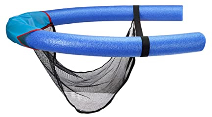 ibasenice Schwimmender Bettstuhl Poolnudel-Sitz Aus Netzgewebe Ideal Für Jungen Und Mädchen Die Schwimmen Lernen Und Weich
