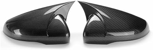 TMAR Auto Spiegelkappen Für Golf 6 MK6 GTI GTD 2009-2013,Shell Borte Spiegelabdeckungen Ersatz Seitenspiegel Abdeckkappen AutoStylingZubehör,1 Pair Carbon Fiber-b
