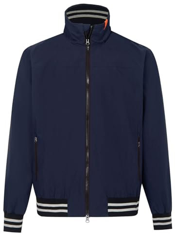 Blue Wave Herren Funktionsblouson Malte mit Kapuze und Kragen - Modische Funktionsjacke mit Innenfutter in Marine Größe 5XL