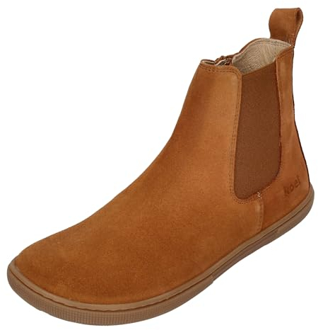 KOEL Barefoot Damenschuhe - Booties FILAS Suede Cognac, Größe:43 EU