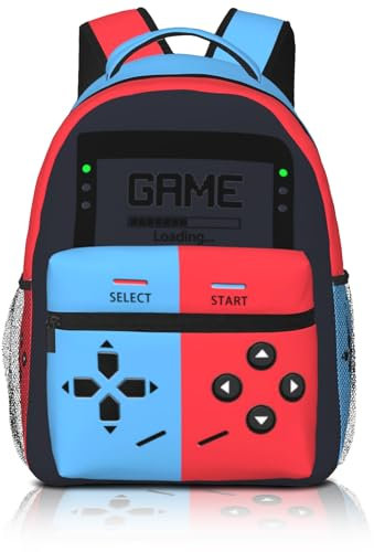 Zaino da gioco per ragazzi, per computer portatile, da viaggio, per la scuola, idea regalo per gli amanti dei giochi, Gamer., Taglia unica