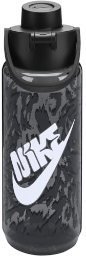 Nike TR Renew Recharge Chug Bottle 24oz Graphic Gourde Adulte Unisexe, Gris fumé/Noir/Blanc, 709ml