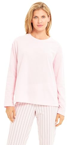 Rösch Basic Pyjamashirt Langarm im sportiven Look 1884821
