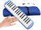 Instrument mélodique, clavier de piano à air à double tube | Instruments de musique stables, mélodique à bouche, mélodique d'orgue pour débutants