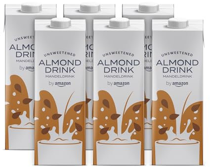 by Amazon Non Zuccherata Bevanda Alla Mandorla, 6 x 1L