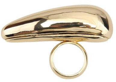 PLCPDM Einzigartige, verstellbare Eheringe in Tropfenform, Dating-Ringe, übertriebene offene Ringe für Damen, Siehe Abbildung