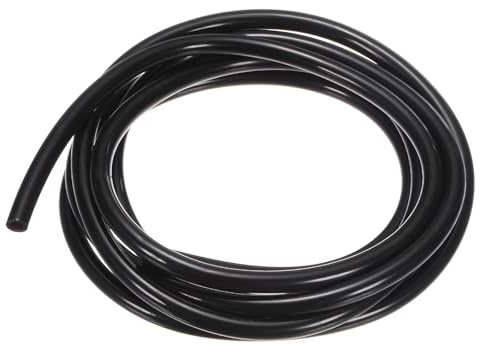 M METERXITY Tubing Carburetor Fuel Vent Line, 4mm(0.16) ID 6mm(0.24) OD 1.5m(5') Long Polyurethane Gas Oil Tube for ATV/Go Kart/Dirt Bike, Universal Petrol Pipe Replacement [Black]