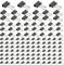 124 Pièces Pince Papier Document, Pince Double Clip Noir 15mm 19mm 25mm 32mm, Foldback Binder Clips, Pince Bureau, pour Notes, Papier à Lettre, Maison, École