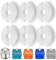 Eckerdromk Filtre Fontaine à Eau pour Chat, 6 Pieces Cat Filtres de Rechange de Fontaine d'animal Familier pour Fontaine de Chat 2L & 2.5L avec Charbon Actif & Résine Contriple Filtration