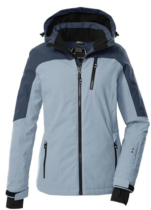Killtec Damen Skijacke Funktionsjacke mit Kapuze und Schneefang KSW 435 WMN SKI Jckt 00525-hell eisblau 38