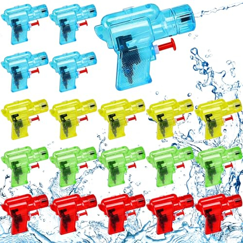 ITMNMNL Wasserpistole Klein 20 Stück Mini Wasserpistole,Wasserpistole Kinder,Kleine Wasserpistole,Mini Wasserpistolen für Jungen & Mädchen Mitgebsel für Kindergeburtstag,Gastgeschenke,Pool