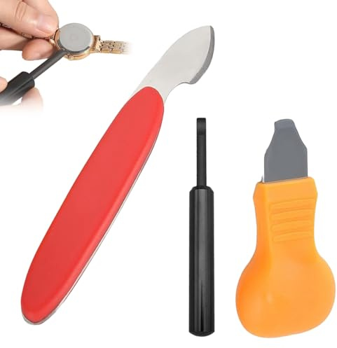 Jatipy 3 PCS Watch Back Cover Remover Tool Kit – Watch Repair Kit for Watchmakers & DIY Repairs, Complete Watch Opening Tools Set
