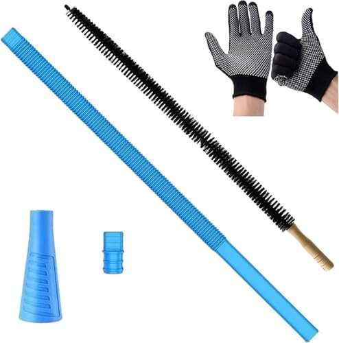 Universal Dryer Vent Cleaner Kit Compatible with All Vacuum Cleaner Include Vacuum Hose Attachment Accessories Brush Lint Brush,Dryer Vent Vacuum Hose with Gloves