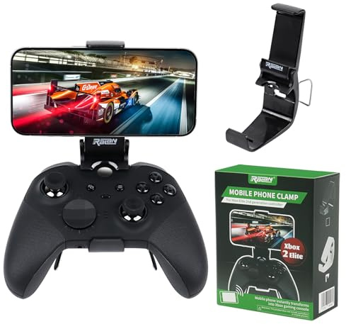 RALAN Support de téléphone pour manette Xbox Elite Series 2 - Accessoires - Clip de jeu mobile réglable
