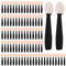 100 Stück Lidschatten Applikator, Professionelle Doppel-kopf Einweg Lidschatten Dual Seiten Schwamm Applikatoren Pinsel für Make-up Set, Kosmetische