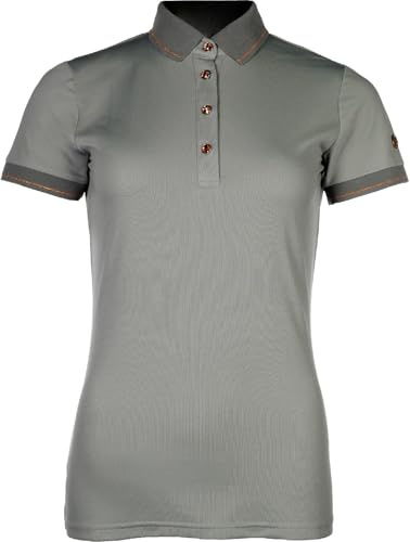 HKM Damen Rosegold Glamour Style Polohemd